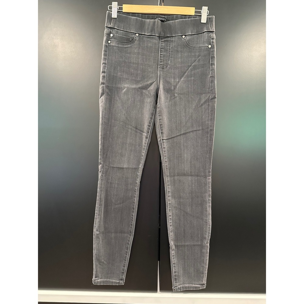 Liverpool Los Angeles The Skinny Grey Pull On Jeans Size 4/27 High Rise Jeggings